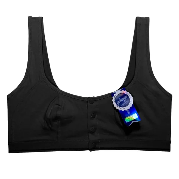 front-button-bra-066-black