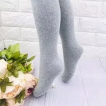 جوراب ش ۱۱ بچگانه نخی برند Bross Kids Tights سایز ۳ تا ۱۱ سال رنگ خاکستری سفید مشکی گالری سنجاقک