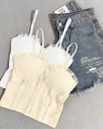 bustier-smocked-back-crop-top-cream-white