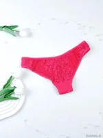 ست سوتین و شورت فانتزی صورتی EMA کد ۳۱۷۰ با بند تور ضربدری