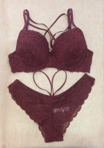 set-pushup-bra-lace-cross-straps